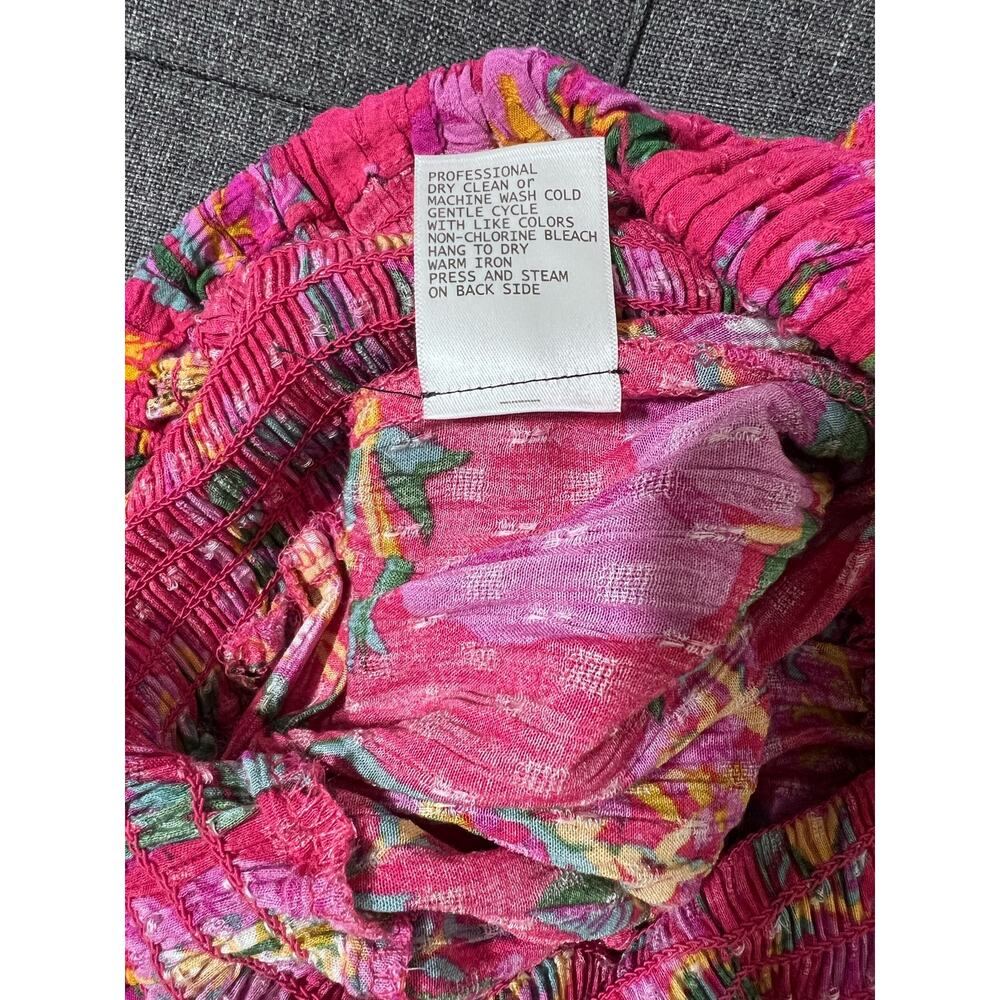 RACHEL Rachel Roy Skirt Women Large Pink Holiday Tropical Floral - Picture 7 of 12